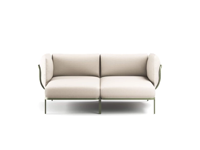 Bed day Cabla vert-écru