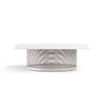 Table basse Cable 98x98cm blanc - 2