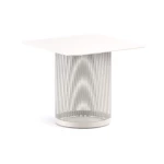 Table basse Cable 58x58cm blanc - 2