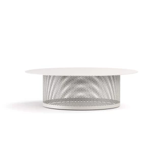 Table basse Cable Rond 98cm blanc
