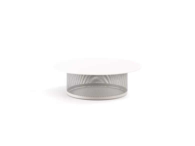 Table basse Cable Rond 98cm blanc