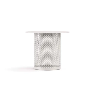 Table basse Cable Rond 58cm blanc