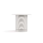 Table basse Cable Rond 58cm blanc - 1