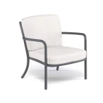 Fauteuil Athena gris avec coussins (lot de 2) - 1