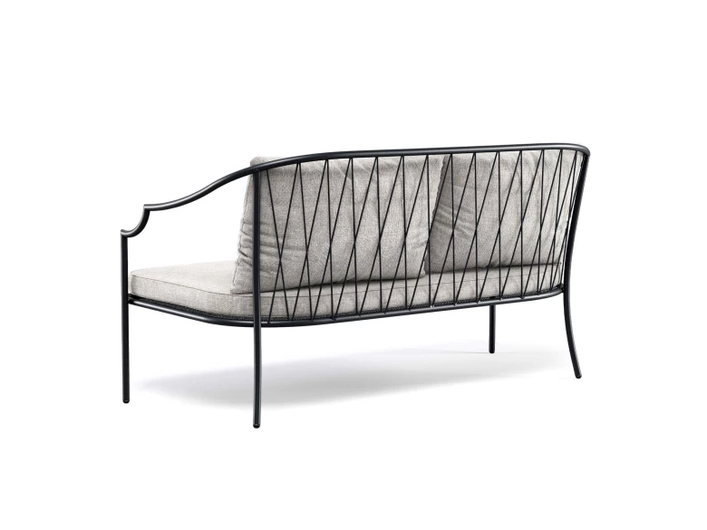 Canapé Como 2 Pers noir