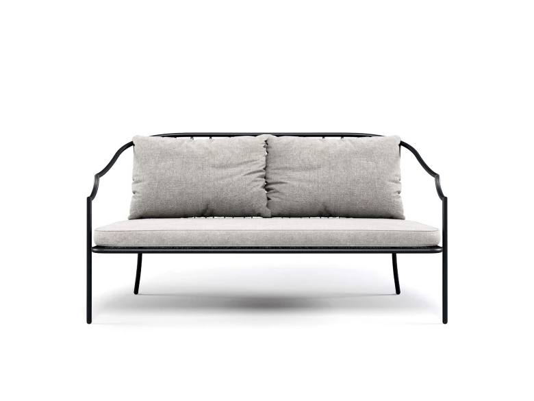 Canapé Como 2 Pers noir