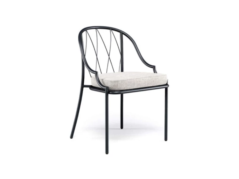 Chaise Como noir (lot de 2)