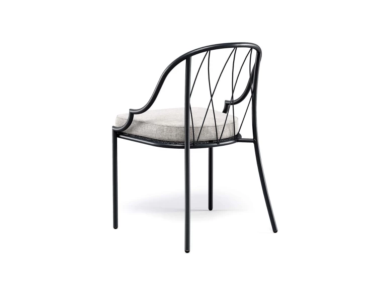 Chaise Como noir (lot de 2)
