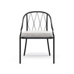 Chaise Como noir (lot de 2) - 1