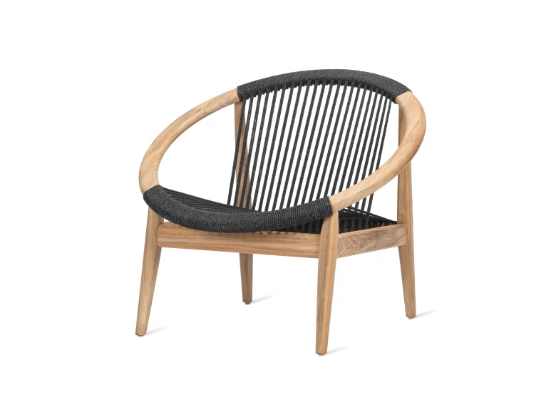 Fauteuil Frida noir-teck