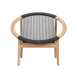 Fauteuil Frida noir-teck