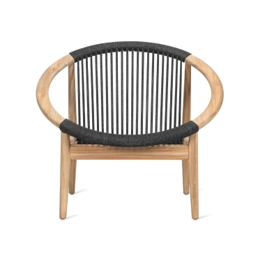 Fauteuil Frida noir-teck