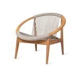 Fauteuil Frida beige-teck - 1