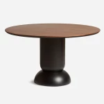 Table Ludo Ø130cm noyer - 1