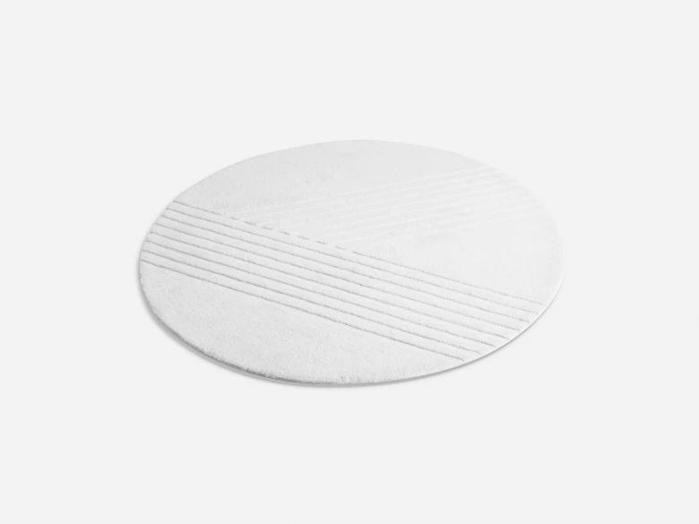 Tapis Kyoto Ø200cm blanc