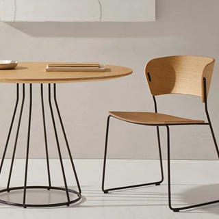 Table ronde Arc 90 cm