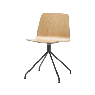 Chaise pivotante en bois Varya
