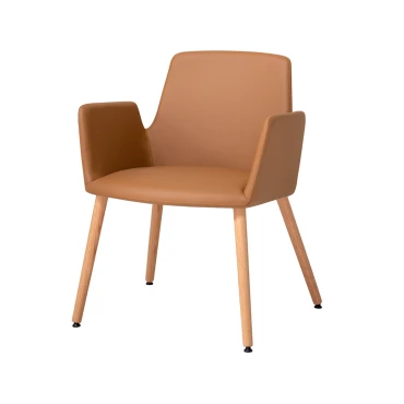 Fauteuil Altea avec pieds en chêne