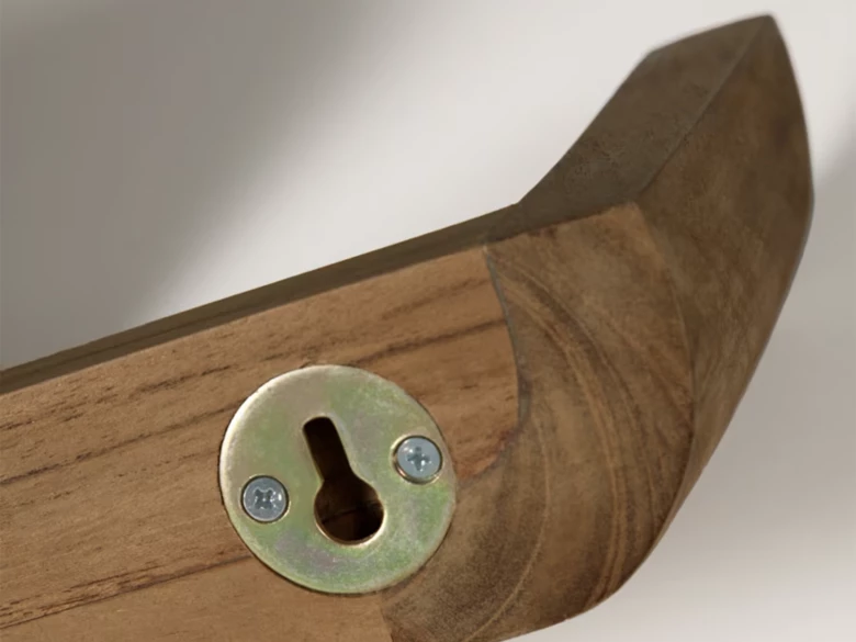 Lot de 2 étagères Shamel finition noyer