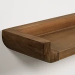 Lot de 2 étagères Shamel finition noyer - 2