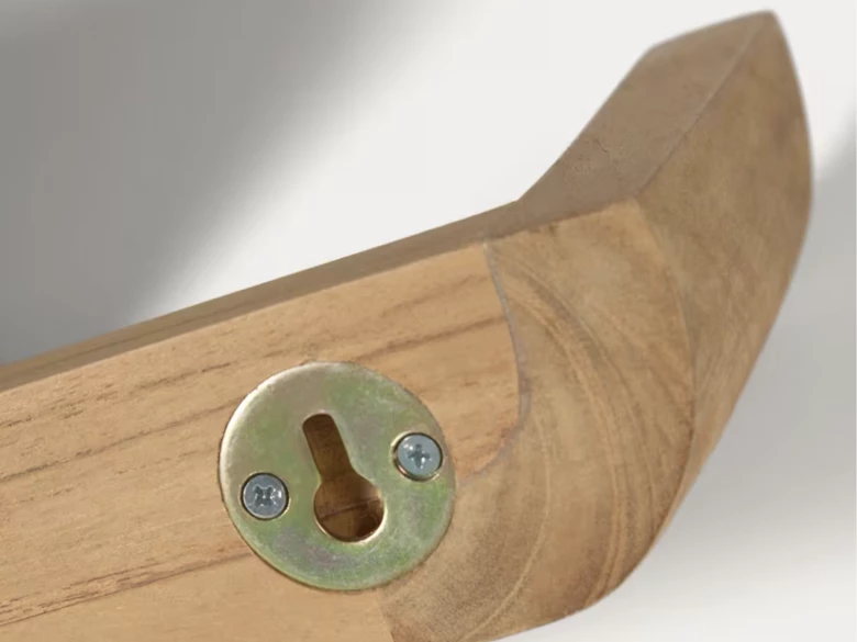 Set de 2 étagères Shamel en teck