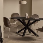 Chaise Aimin marron clair - 6