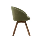 Chaise pivotante Marvin verte - 2