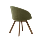 Chaise pivotante Marvin verte - 3