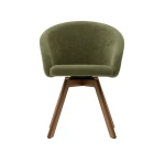Chaise pivotante Marvin verte - 1