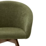 Chaise pivotante Marvin verte - 5