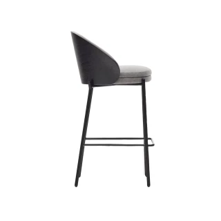 Tabouret Eamy gris 65cm
