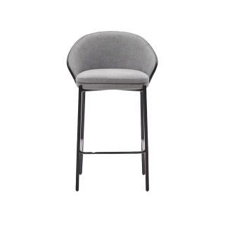 Tabouret Eamy gris 65cm