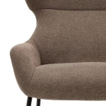 Fauteuil Belina marron clair - 4