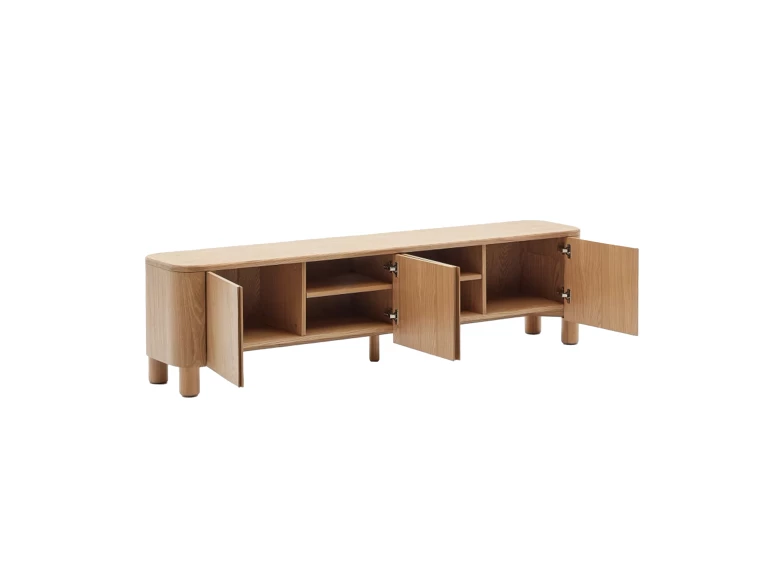 Meuble TV Salaya en frêne naturel