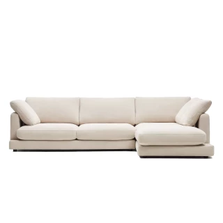 Canapé d'angle à droite Gala 4pers beige