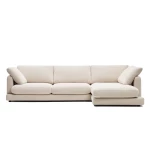 Canapé d'angle à droite Gala 4pers beige - 1