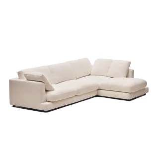Canapé d'angle à droite Gala 4pers beige