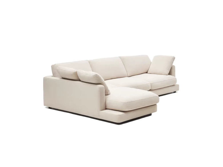 Canapé d'angle à gauche Gala 4pers beige