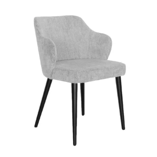 Chaise Avery gris-noir