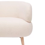 Fauteuil Luisa bouclette écru - 4