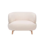 Fauteuil Luisa bouclette écru - 2