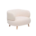 Fauteuil Luisa bouclette écru - 1
