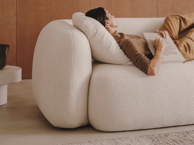 Canapé Martina bouclette écru