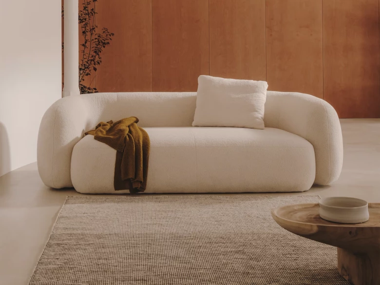 Canapé Martina bouclette écru