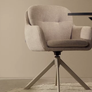 Chaise pivotante Lexa beige