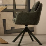 Chaise pivotante Lexa verte - 2