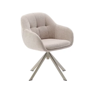 Chaise pivotante Dorina beige