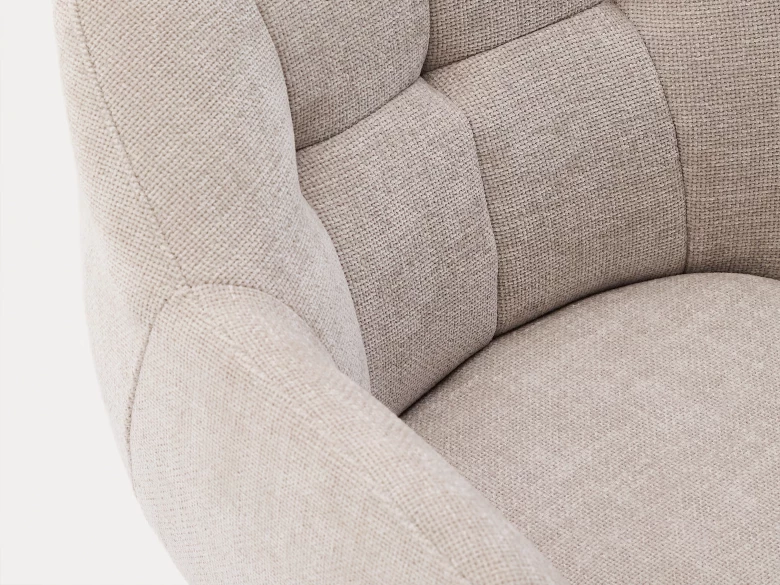 Chaise pivotante Dorina beige