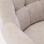 Chaise pivotante Dorina beige - 3