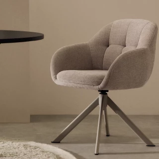 Chaise pivotante Dorina beige